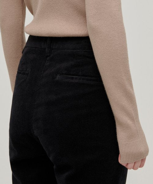 MUSINSA STANDARD WOMAN MUSINSA STANDARD WOMAN Women's Boot Cut Corduroy Pants (Black)