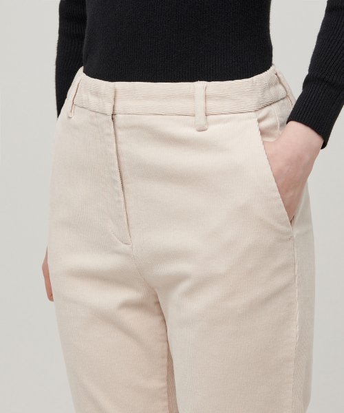 MUSINSA STANDARD WOMAN MUSINSA STANDARD WOMAN Boot Cut Corduroy Pants (Cream)