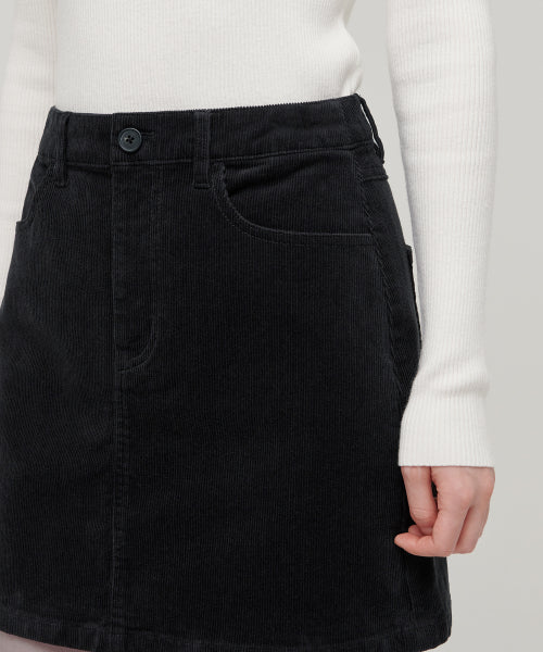 MUSINSA STANDARD WOMAN MUSINSA STANDARD WOMAN Women's Corduroy Mini Skirt (Dark Gray)
