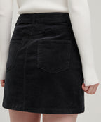 MUSINSA STANDARD WOMAN MUSINSA STANDARD WOMAN Women's Corduroy Mini Skirt (Dark Gray)