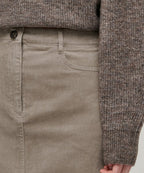 MUSINSA STANDARD WOMAN MUSINSA STANDARD WOMAN Corduroy Midi Skirt Light Beige