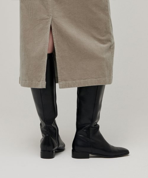 MUSINSA STANDARD WOMAN MUSINSA STANDARD WOMAN Corduroy Midi Skirt Light Beige