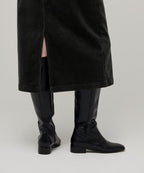MUSINSA STANDARD WOMAN MUSINSA STANDARD WOMAN Corduroy Midi Skirt Dark Gray