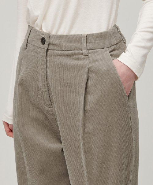 MUSINSA STANDARD WOMAN MUSINSA STANDARD WOMAN Women's Tapered Corduroy Pants Light Beige