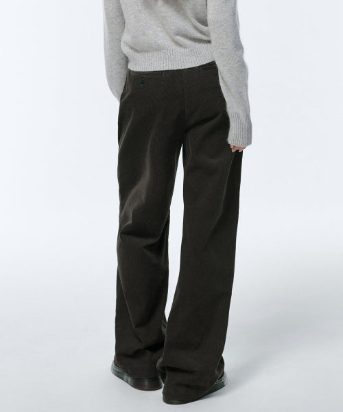 MUSINSA STANDARD WOMAN MUSINSA STANDARD WOMAN Wide Corduroy Pants Dusty Khaki