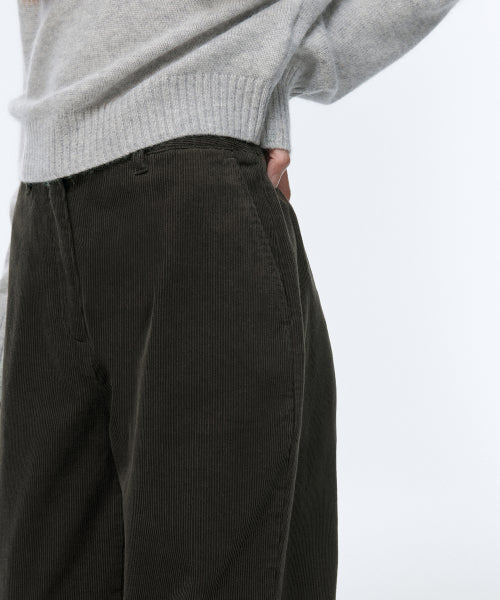 MUSINSA STANDARD WOMAN MUSINSA STANDARD WOMAN Wide Corduroy Pants Dusty Khaki
