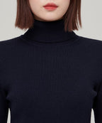 MUSINSA STANDARD WOMAN MUSINSA STANDARD WOMAN Women's Ribbed Slim Turtleneck Knit (Size M)