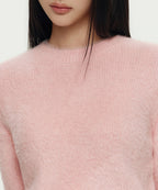 MUSINSA STANDARD WOMAN MUSINSA STANDARD WOMAN Women's Fuzzy Crew Neck Knit Indian Pink