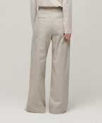 MUSINSA STANDARD WOMAN MUSINSA STANDARD WOMAN Women's Two-Tuck Wide Chino Pants [Light Beige]