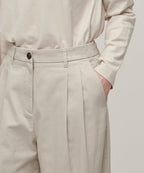 MUSINSA STANDARD WOMAN MUSINSA STANDARD WOMAN Women's Two-Tuck Wide Chino Pants [Light Beige]