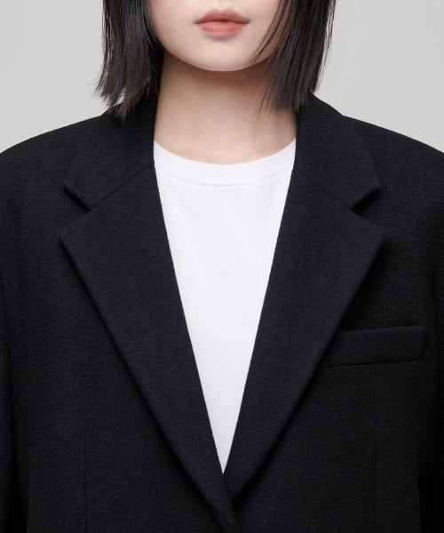 MUSINSA STANDARD WOMAN MUSINSA STANDARD WOMAN Women's Jacket Over Shoulder Blazer [Black]