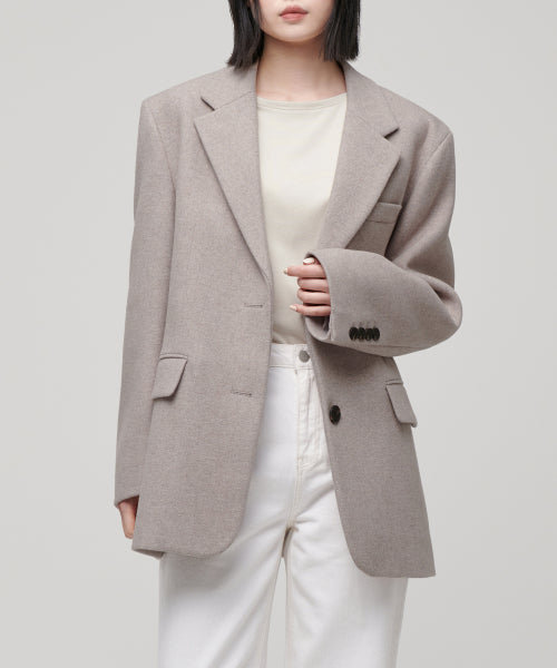 MUSINSA STANDARD WOMAN MUSINSA STANDARD WOMAN Women's Jacket Oatmeal