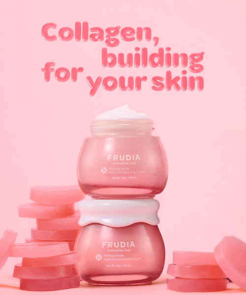 FRUDIA [Elastic Collagen] Pomegranate Moisturizing Cream (+ Pouch Cream Complimentary)