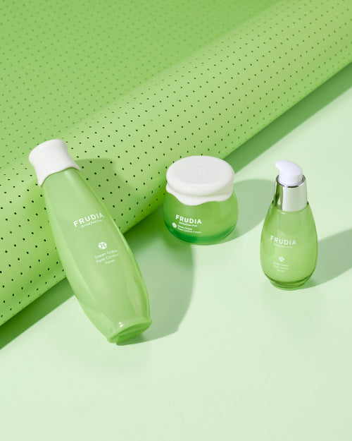 FRUDIA [Pore Sweeping] Green grape slightly acidic pore control pore toner (+ 2 green grape pads included)