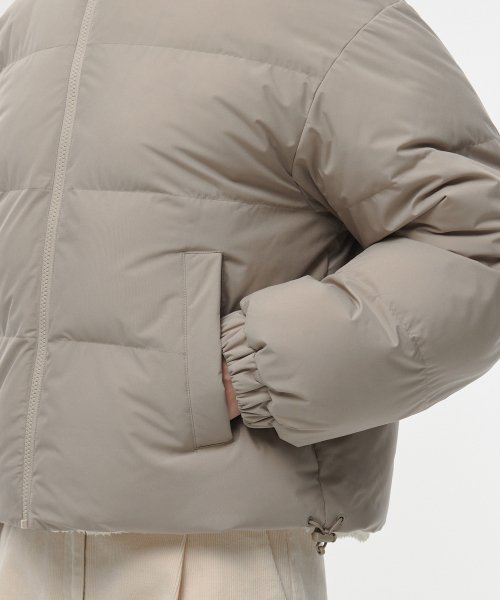 MUSINSA STANDARD WOMAN MUSINSA STANDARD WOMAN Padded Jacket Dusty Beige/Cream