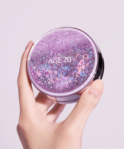 AGE 20'S AGE 20'S Essence Pact Shining Drop Edition Purple (Case + 2 Refills)