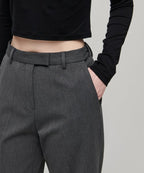 MUSINSA STANDARD WOMAN MUSINSA STANDARD WOMAN Slacks Medium Gray