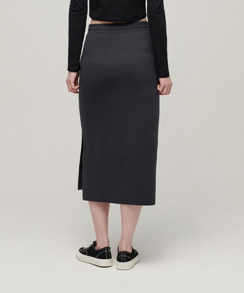 MUSINSA STANDARD WOMAN MUSINSA STANDARD WOMAN Sweatshirt Long Skirt [Dark Gray] (Size XS-L)