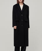 MUSINSA STANDARD WOMAN MUSINSA STANDARD WOMAN Cashmere Blend Coat (Black)