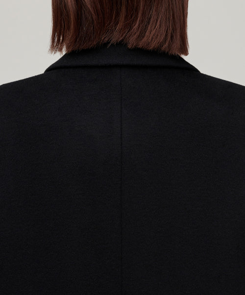 MUSINSA STANDARD WOMAN MUSINSA STANDARD WOMAN Cashmere Blend Coat (Black)