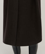 MUSINSA STANDARD WOMAN MUSINSA STANDARD WOMAN Coat Women's Cashmere Blend Balmacan Robe [Dark Brown]