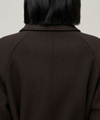 MUSINSA STANDARD WOMAN MUSINSA STANDARD WOMAN Coat Women's Cashmere Blend Balmacan Robe [Dark Brown]