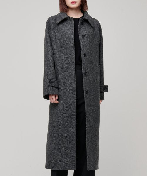 MUSINSA STANDARD WOMAN MUSINSA STANDARD WOMAN Women's Coat Herringbone Balmacan