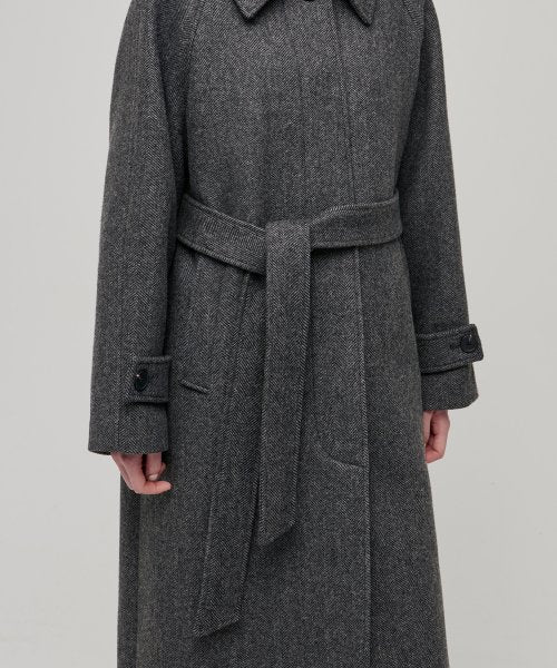 MUSINSA STANDARD WOMAN MUSINSA STANDARD WOMAN Women's Coat Herringbone Balmacan