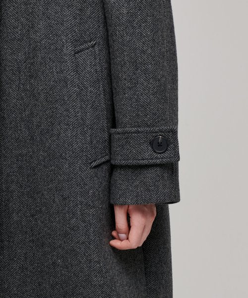 MUSINSA STANDARD WOMAN MUSINSA STANDARD WOMAN Women's Coat Herringbone Balmacan