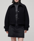 MUSINSA STANDARD WOMAN MUSINSA STANDARD WOMAN Cashmere Blend Short Mac Coat (Size M)