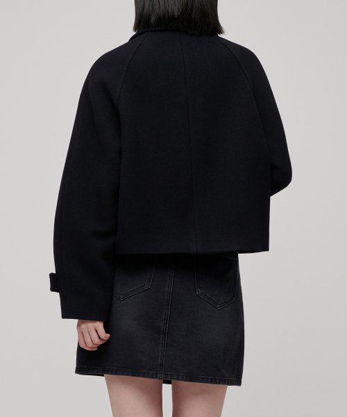 MUSINSA STANDARD WOMAN MUSINSA STANDARD WOMAN Cashmere Blend Short Mac Coat (Size M)