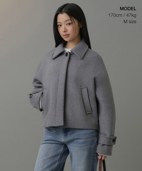 MUSINSA STANDARD WOMAN MUSINSA STANDARD WOMAN Coat Medium Gray
