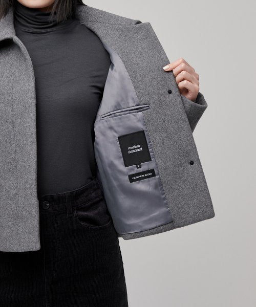 MUSINSA STANDARD WOMAN MUSINSA STANDARD WOMAN Coat Medium Gray