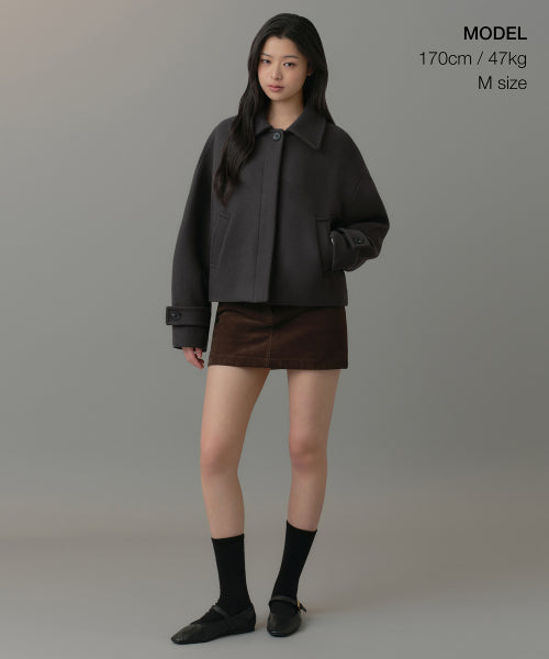 MUSINSA STANDARD WOMAN MUSINSA STANDARD WOMAN Coat Gunmetal