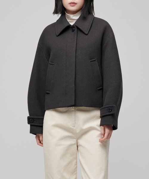 MUSINSA STANDARD WOMAN MUSINSA STANDARD WOMAN Coat Gunmetal
