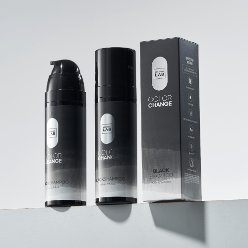 GROOMING LAB Natural gray hair care color change black dye shampoo 200ml