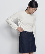 MUSINSA STANDARD WOMAN MUSINSA STANDARD WOMAN Denim Mini Skirt Deep Indigo