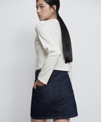 MUSINSA STANDARD WOMAN MUSINSA STANDARD WOMAN Denim Mini Skirt Deep Indigo