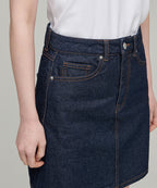 MUSINSA STANDARD WOMAN MUSINSA STANDARD WOMAN Denim Mini Skirt Deep Indigo