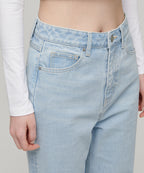 MUSINSA STANDARD WOMAN MUSINSA STANDARD WOMAN Denim Pants Loose Straight [Pale Blue]