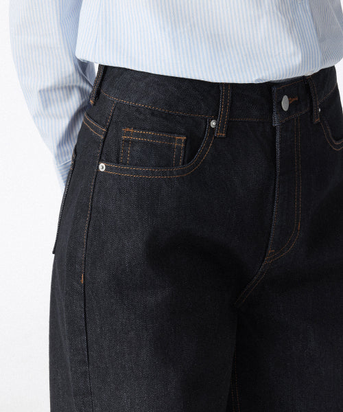 MUSINSA STANDARD WOMAN MUSINSA STANDARD WOMAN Women's Wide Denim Pants [Deep Indigo]