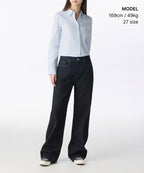 MUSINSA STANDARD WOMAN MUSINSA STANDARD WOMAN Women's Wide Denim Pants [Deep Indigo]