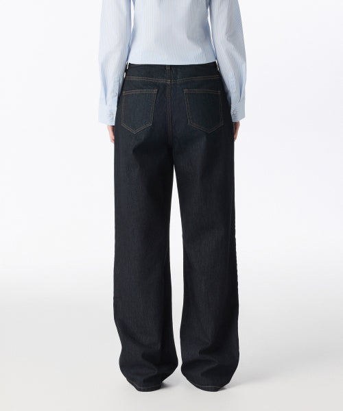 MUSINSA STANDARD WOMAN MUSINSA STANDARD WOMAN Women's Wide Denim Pants [Deep Indigo]