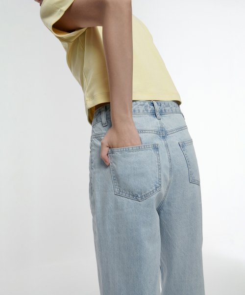 MUSINSA STANDARD WOMAN MUSINSA STANDARD WOMAN Women's Wide Denim Pants Pale Blue