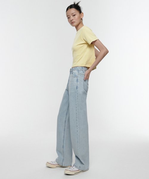 MUSINSA STANDARD WOMAN MUSINSA STANDARD WOMAN Women's Wide Denim Pants Pale Blue