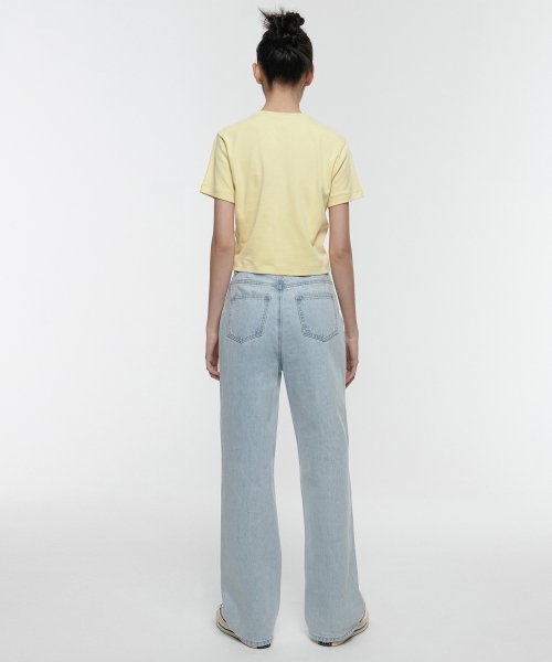 MUSINSA STANDARD WOMAN MUSINSA STANDARD WOMAN Women's Wide Denim Pants Pale Blue
