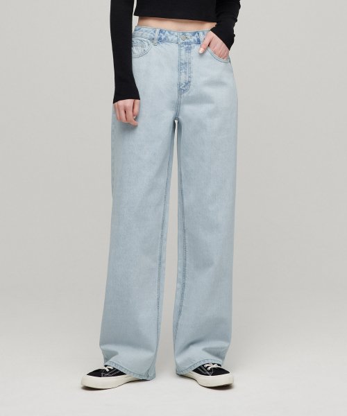 MUSINSA STANDARD WOMAN MUSINSA STANDARD WOMAN Women's Wide Denim Pants Pale Blue