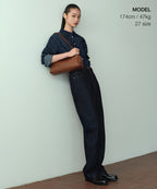 MUSINSA STANDARD WOMAN MUSINSA STANDARD WOMAN Denim Straight Pants [Deep Indigo]