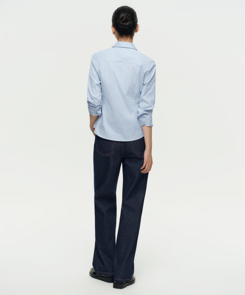 MUSINSA STANDARD WOMAN MUSINSA STANDARD WOMAN Denim Straight Pants [Deep Indigo]