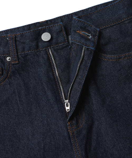 MUSINSA STANDARD WOMAN MUSINSA STANDARD WOMAN Denim Straight Pants [Deep Indigo]